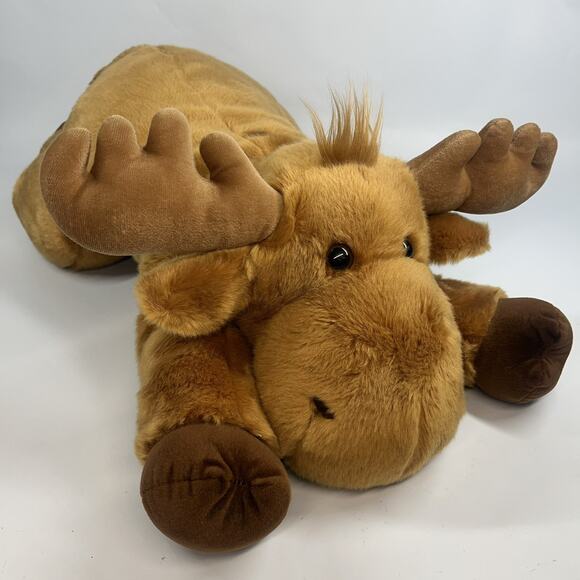 Aurora Plush Moose Realistic Brown 28" Large Stuffed Animal Toy Excellent Cond. - Picture 1 of 12